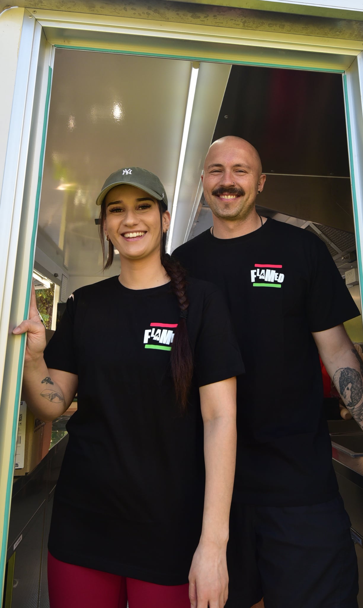Kurt and Renee at the FLAMED Hungarian street food truck